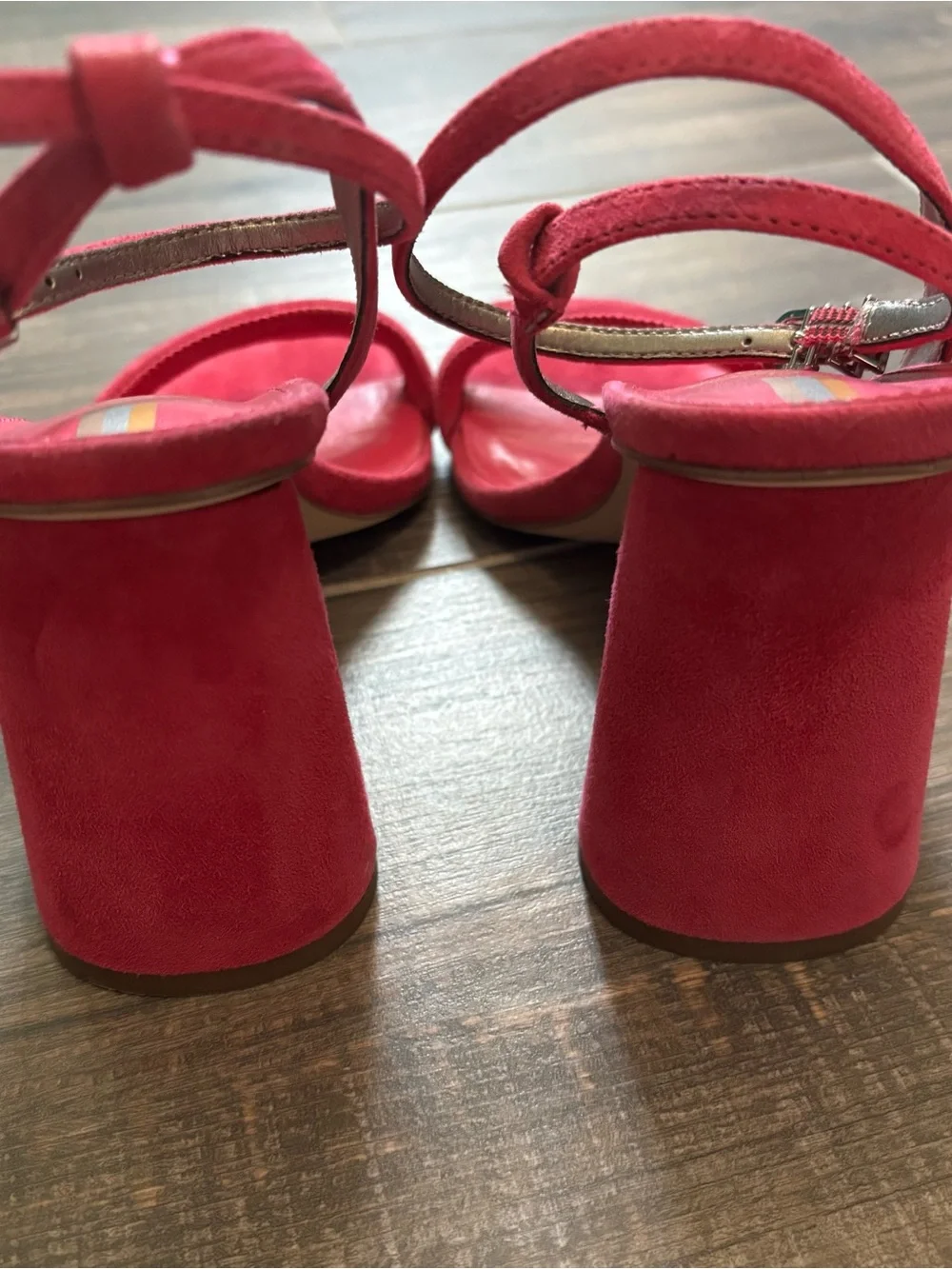 Sam Edelman Kia Fuchsia Block Heel Sandals